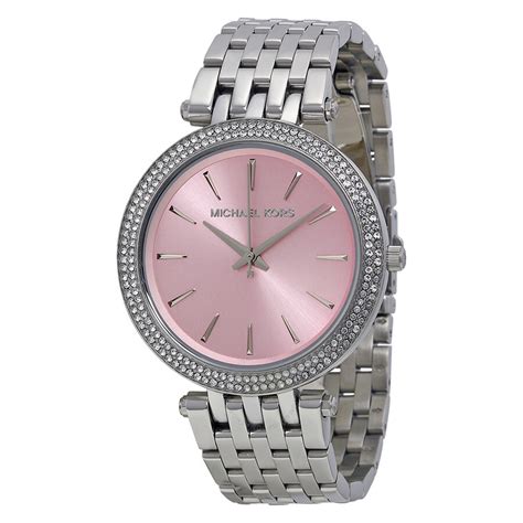 michael kors red face watch|women pink mk watch.